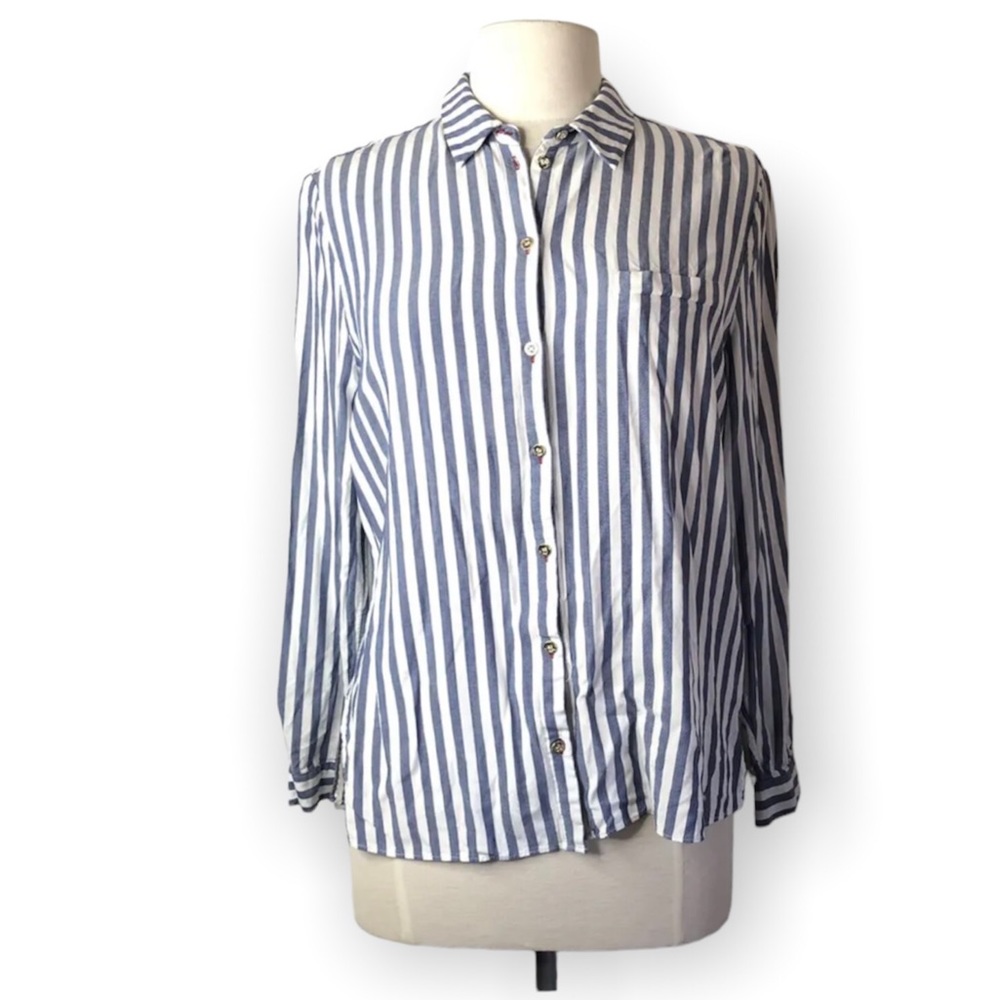 Ted Baker Colour By Numbers Norona Stripe Button Down… - Gem